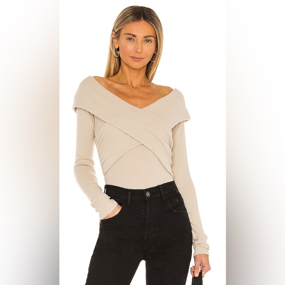 Free People marley off the shoulder twist top
